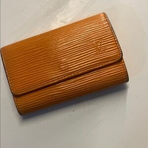 Louis Vuitton Orange epi Leather key 🔑 fab vintage cardholder accessory